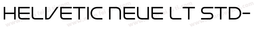 Helvetic Neue lT Std字体转换